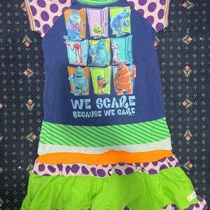 Handmade Colorful Monsters Inc. Dress